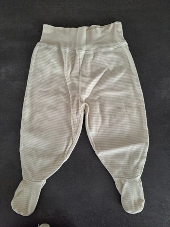 pantalon pied ligné beige 3 mois