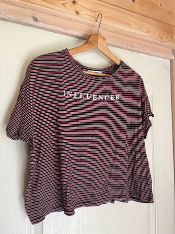 T-shirt oversize à rayures - Pull&Bear 