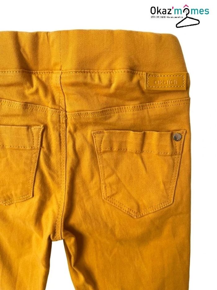Tregging / pantalon stretch jaune - Okaïdi 5 ans - photo numéro 6
