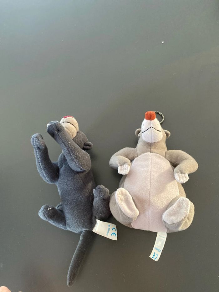 Lot de 2 peluches porte clé le livre de la jungle - photo numéro 3