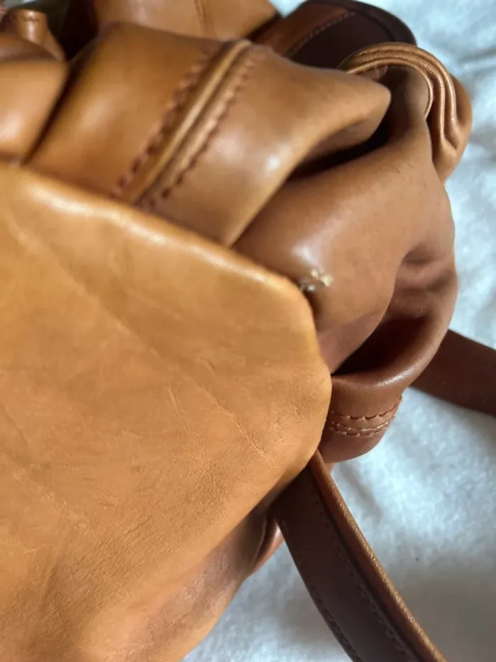 Sac a dos homme au femme un cuir - photo numéro 5