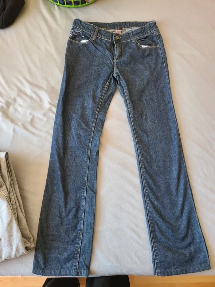Jeans droit fille 14 ans