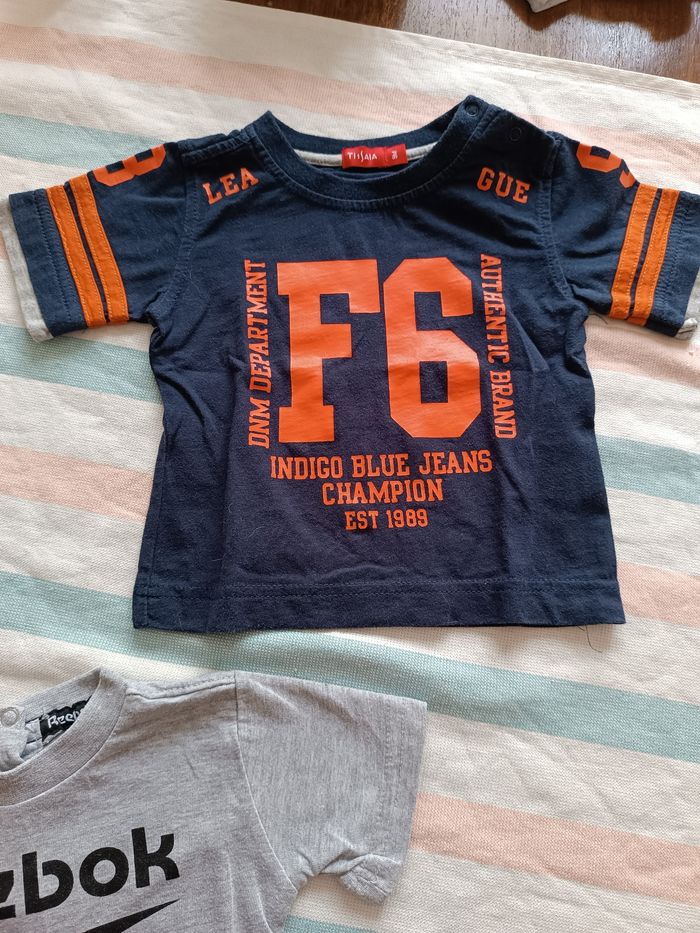 Lot 3 tee shirt manches courtes 9 mois - photo numéro 2