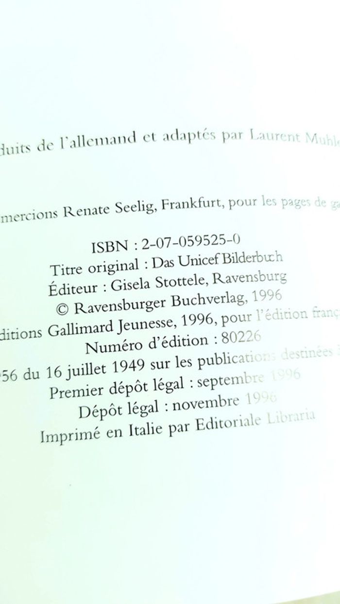 🌺 Livre vintage : Le grand livre de contes de l'Unicef - photo numéro 6