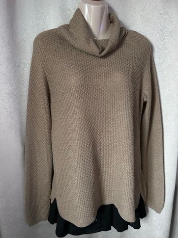 Très beau pull beige laine alpaga M Camaïeu