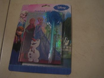 carnet et stylo disney la reine des neiges neuf