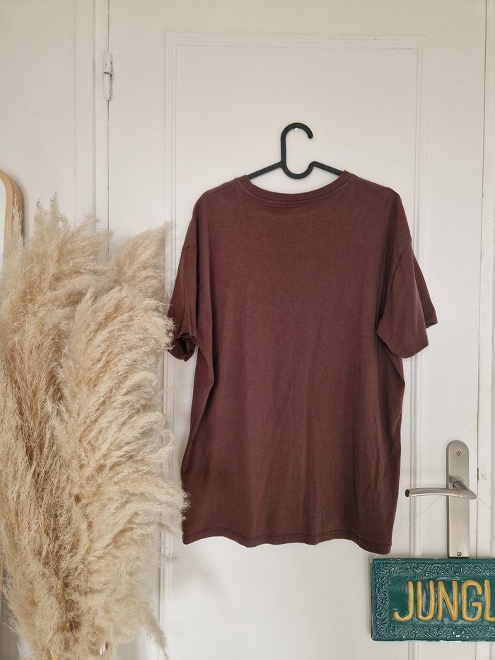 Tee-shirt manches courtes marron - photo numéro 3