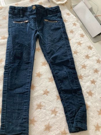 Jean skinny velours 3 ans