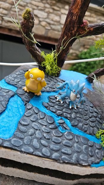 Super figurine Pokemon Nintendo tomy C.G.T.S.J évolution Psykokwak Akwakwak