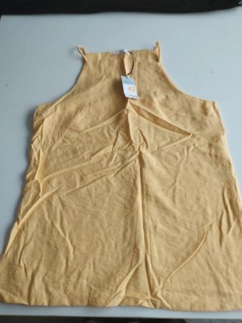 Tunique jaune à bretelles T 42