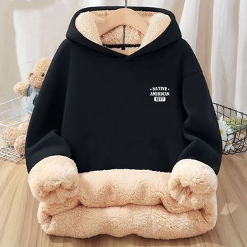 Sweat à capuche en laine épaisse pour homme