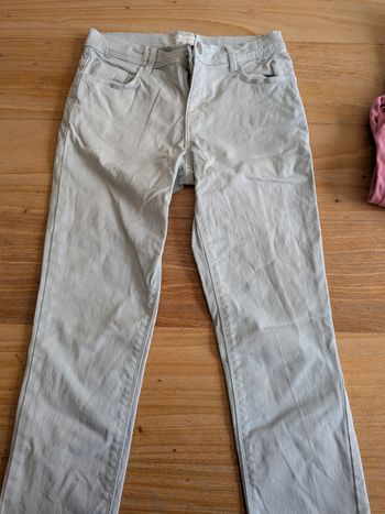 Pantacourt en jean turquoise 10 ans