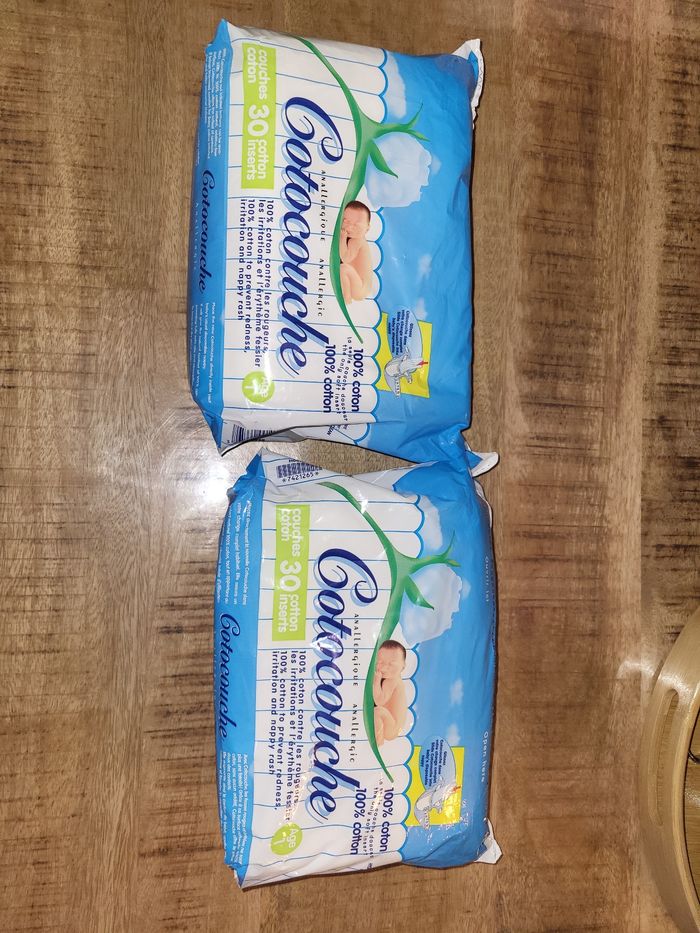 Cotocouches 2 paquets de 30