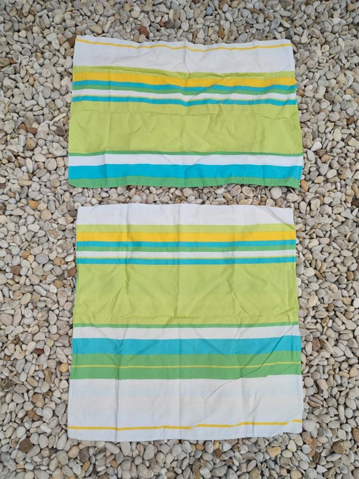 Taie d'oreiller multicolore