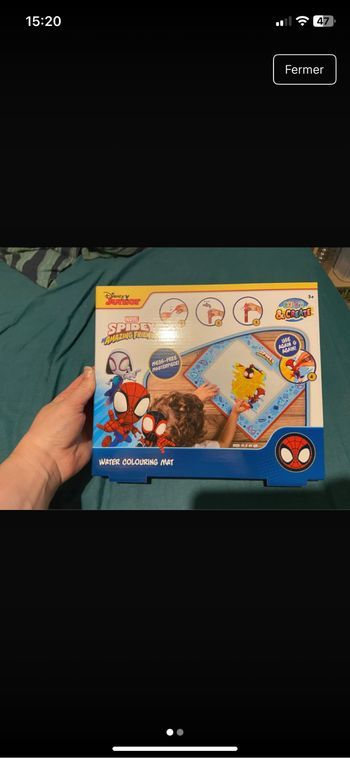 Tapis de jeu à eau spider man