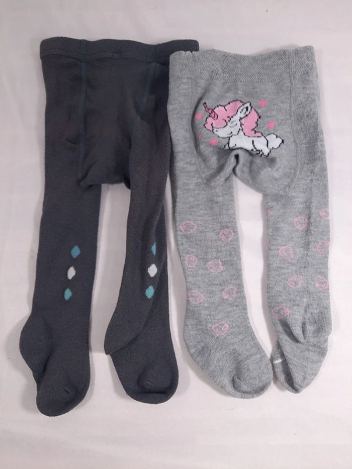Lot de 2 paires de collants,  6 mois,  seline - photo numéro 2