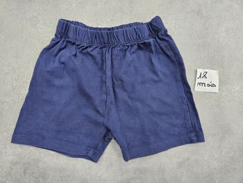Short bébé bleu 18 mois