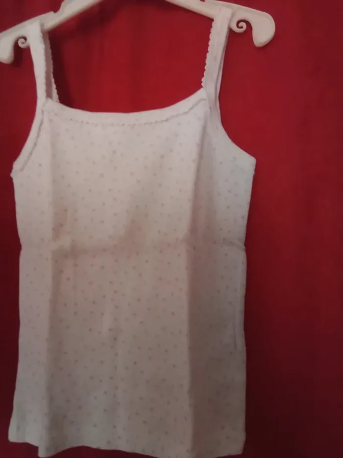 (67)lot de 6 tee shirts bretelles fines 4/5 ans marque in extenso et tissaia - photo numéro 2