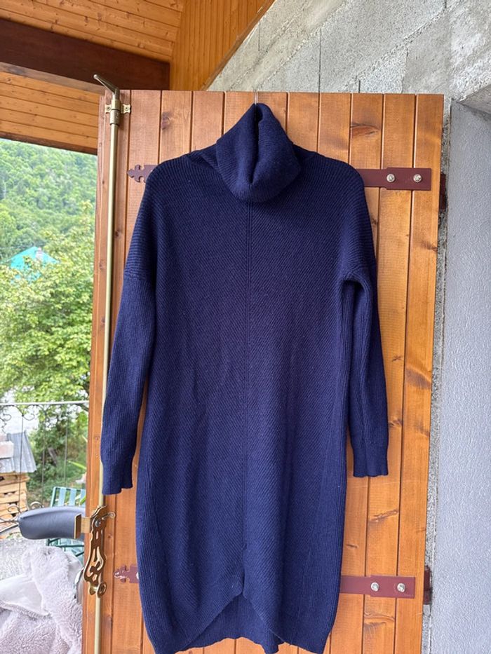 Robe veste pour hiver bleu marine