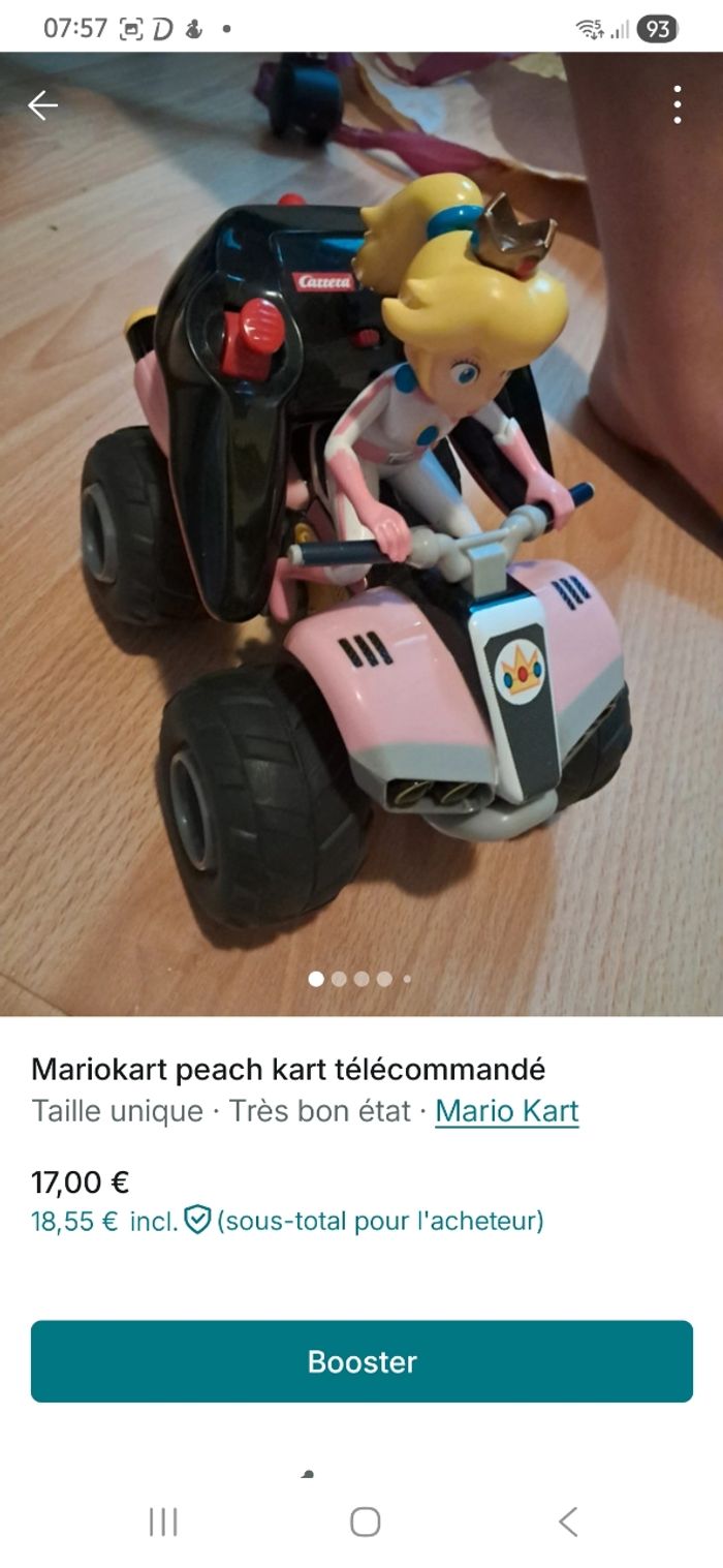 Mariokart peach télécommandé