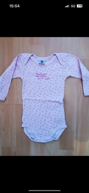 Lot de 2 bodys petit bateau