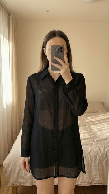 Chemise fluide noire 