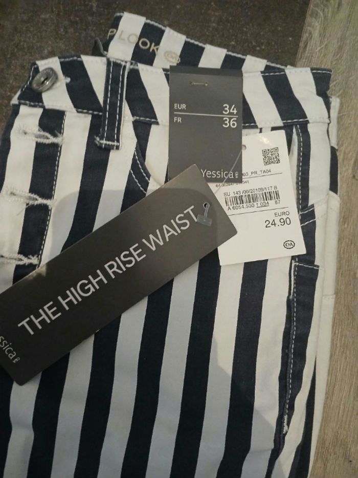 Jeans rayures