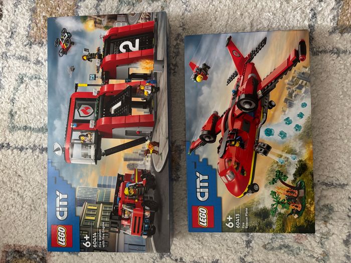 Lot LEGO City Pompiers 🚒✈️🔥