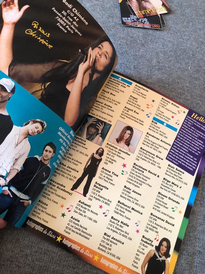 Livre carnet d’autographes de star club - photo numéro 2