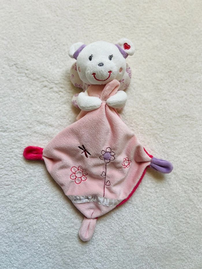 Doudou plat rose pommette