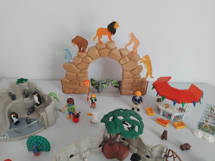 PLAYMOBIL Zoo Animaux Enclos Lions Pingouins Bonhommes 🦁 - photo numéro 4
