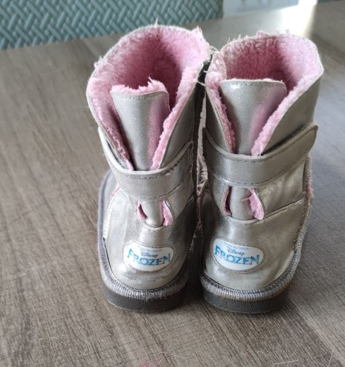 Bottine grise et rose la reine des neige taille 30 pour fille - photo numéro 4