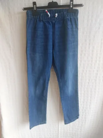 Pantalon taille élastique style jean 140 cm=> 9 / 10 ans