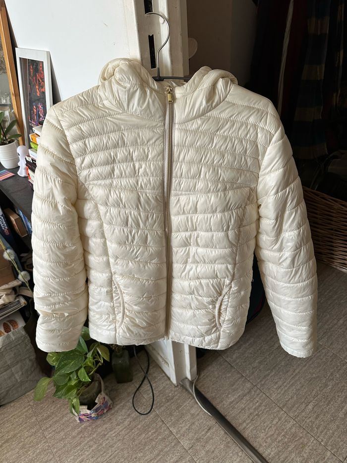 Doudoune couleur crème ados taille L - photo numéro 2