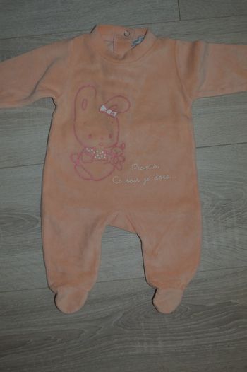 Pyjama velours naissance Petit Kimbaloo Promis ce soir je dors