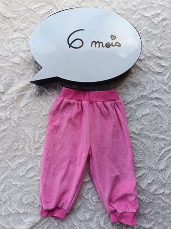 Pantalon velours ou bas de pyjama Fille 6 mois Kimadi