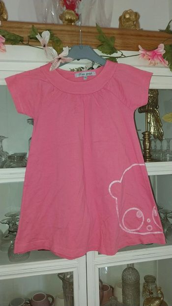 Petite robe d'été en coton rose excellent état taille 5 ans