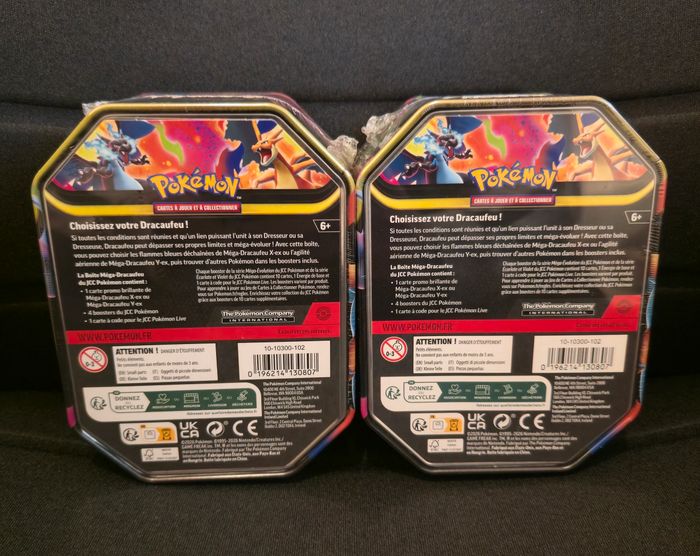 Pokémon Lot de 2 Pokébox Méga Dracaufeu X et Y (2ME2/1ME1/1EV3) - photo numéro 2