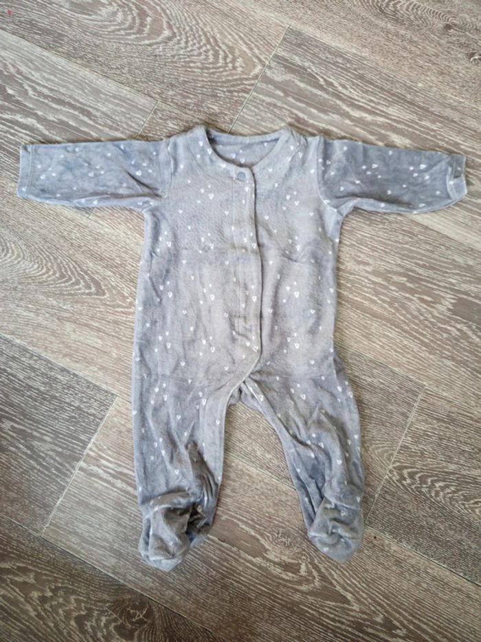 Pyjama gris 1 mois zeeman