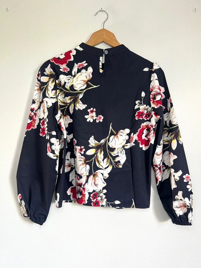 Blouse manches longues Shein bleu marine - photo numéro 2