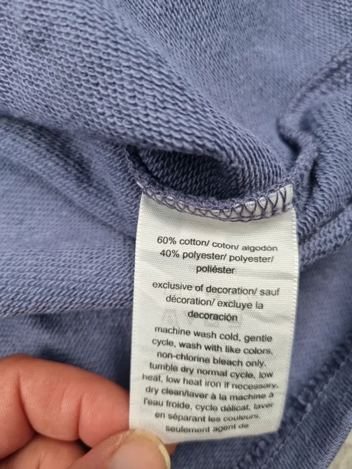 Sweat à capuche Tommy Jeans mauve S Femmes (mesures en photos) - photo numéro 8