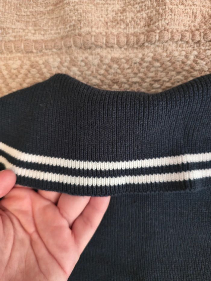 Gilet marin petits cœurs à la mer 24 mois - photo numéro 3