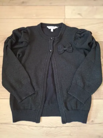 Gilet noir paillettes 5 ans