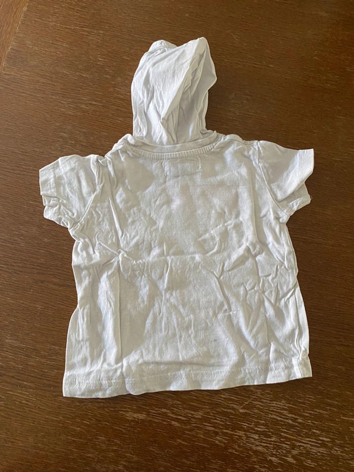 T-shirt blanc à capuche - photo numéro 3
