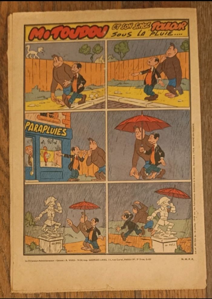 Ancien journal Francs jeux Fille N°201 1954 vintage - photo numéro 9