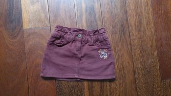 Jupe bordeaux coton 3 ans