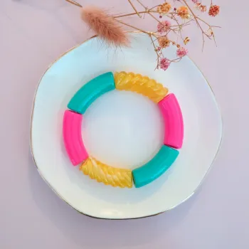 Bracelet tube multicolore
