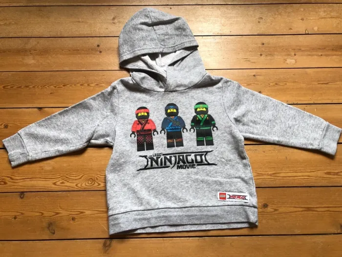 Pull / sweat à capuche ninjago lego - 4 ans