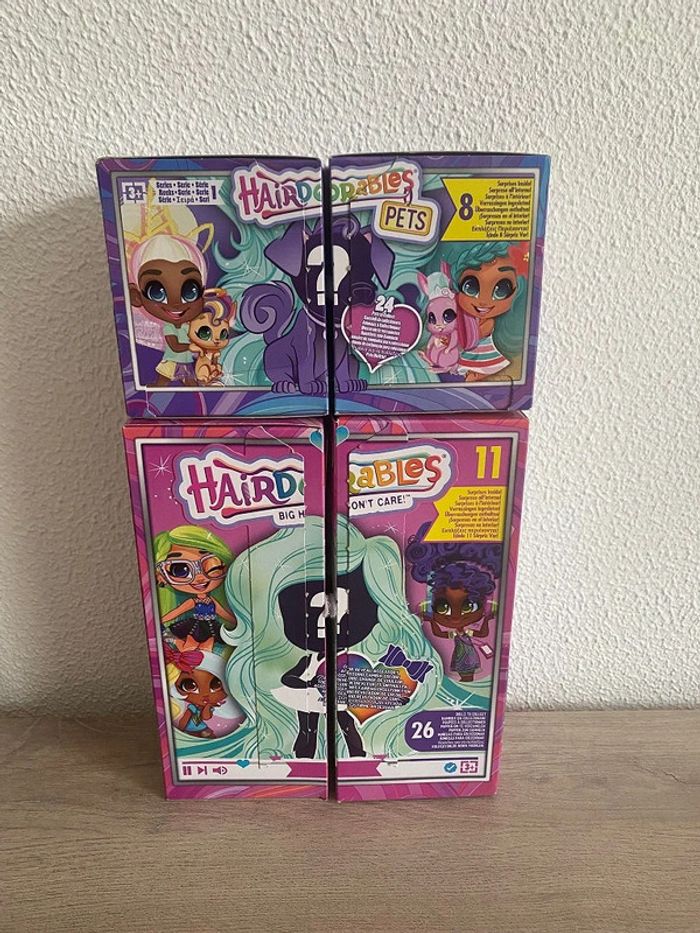 Duo N°3 Hairdorables Poupée figurine Rayne + Pets chien Lemon Avec leur boite mystère - photo numéro 2