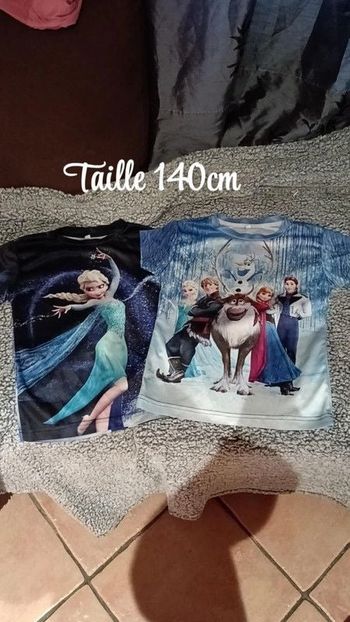 Lot de 2 t-shirt Reine des neige